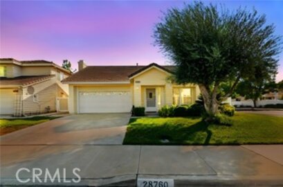 Splendid Newly Listed Menifee Lakes Single Family Residence Located at 28760 Bridge Water Lane