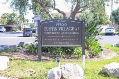 Outstanding Newly Listed Tustin Village Townhouse Located at 15500 Tustin Village Way #97