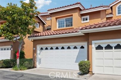 Amazing Provence D'Aliso Townhouse Located at 87 Matisse Circle #CI42 was Just Sold