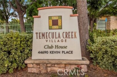 Beautiful Newly Listed Temecula Creek Village Condominium Located at 31356 Taylor Lane