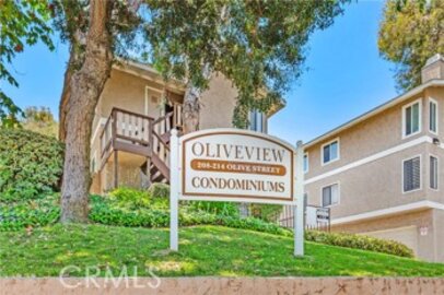 Charming Newly Listed Oliveview Condominium Located at 210 W. Olive Avenue #B