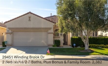 Fabulous Newly Listed Oasis Single Family Residence Located at 29451 Winding Brook