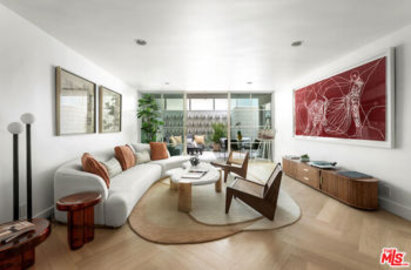 Delightful Newly Listed Sunset Penthouse Condominium Located at 1400 N Sweetzer Avenue #106