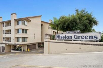 Spectacular Mission Greens Condominium Located at 6747 Friars Road #124 was Just Sold