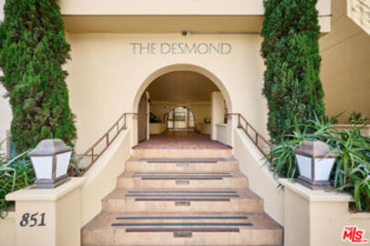 This Phenomenal The Desmond Condominium, Located at 851 N San Vicente Boulevard #205, is Back on the Market