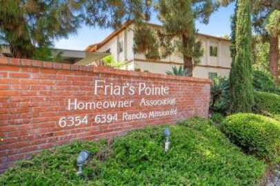 Stunning Newly Listed Friars Pointe Condominium Located at 6366 Rancho Mission Road #822