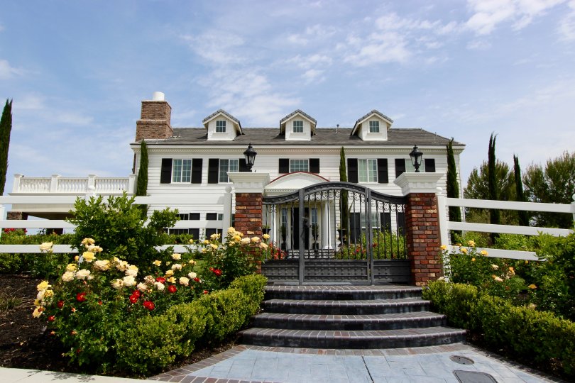 A large plantation style home in The Reserve at Crowne Hill