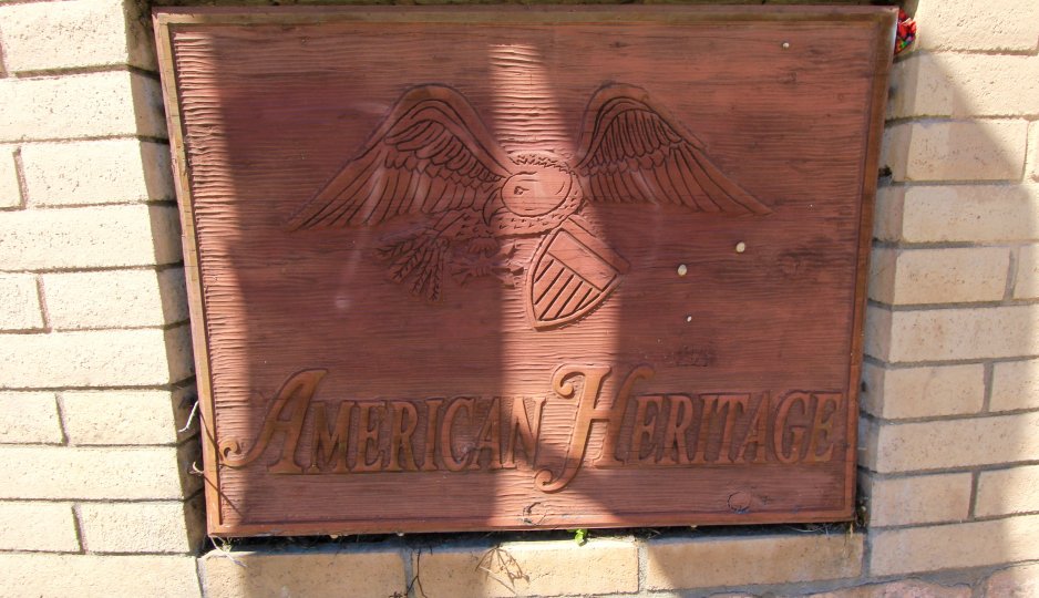This is American Heritage Sign in Mira Costa Community
