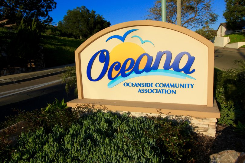 This is Oceana Oceanside Community Association Sign.