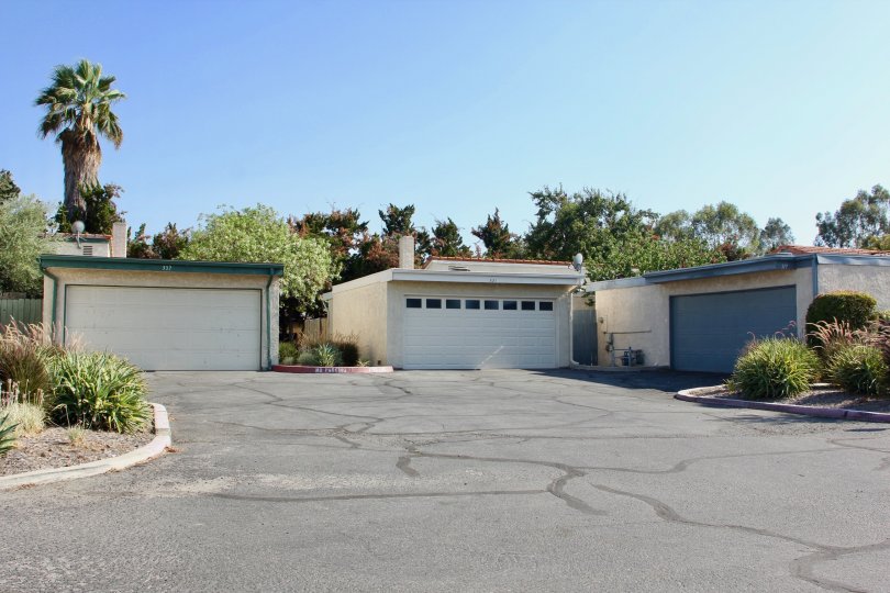 Three, separate wide garages are available at this Echo Hills property in Hemet, California