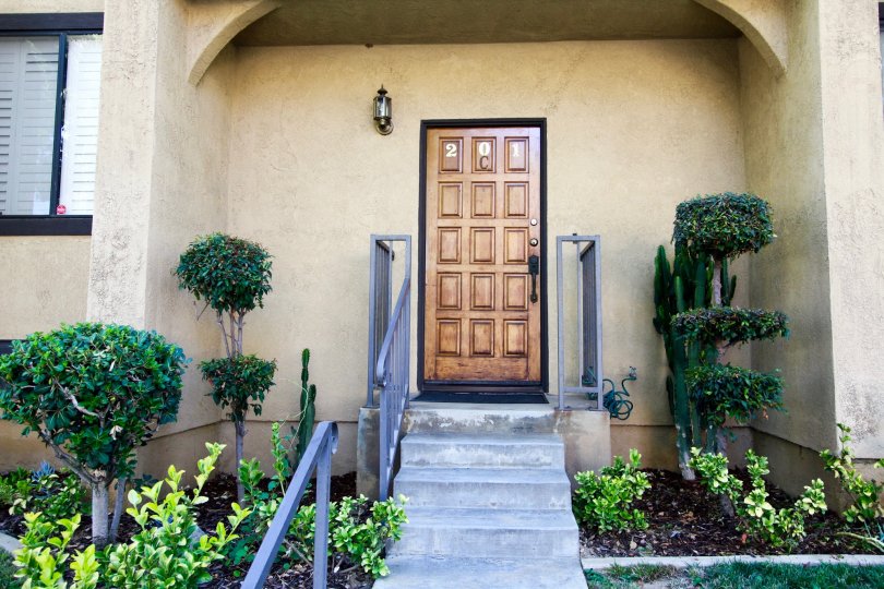 The entrance into La France Townhomes