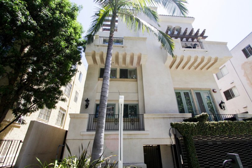 The landscaping around the Wetherly Regency in Beverly Center