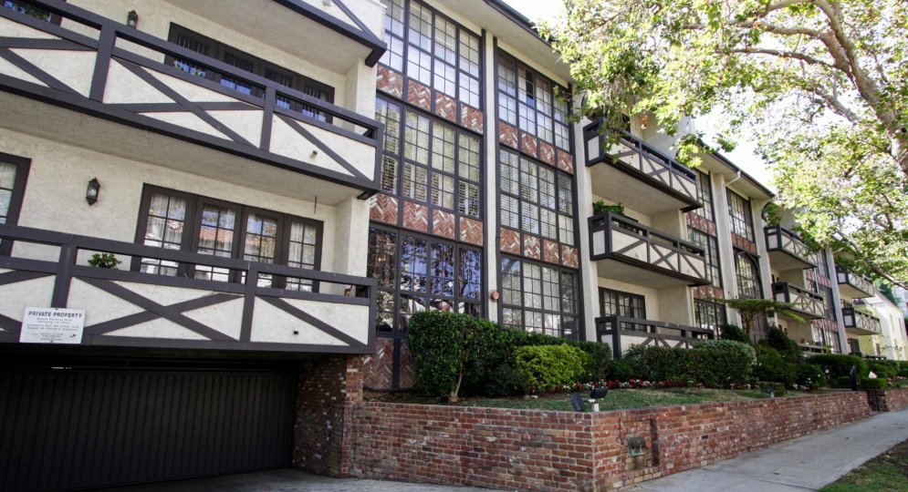 The view of the windows within 133 S Oakhurst in Beverly Hills