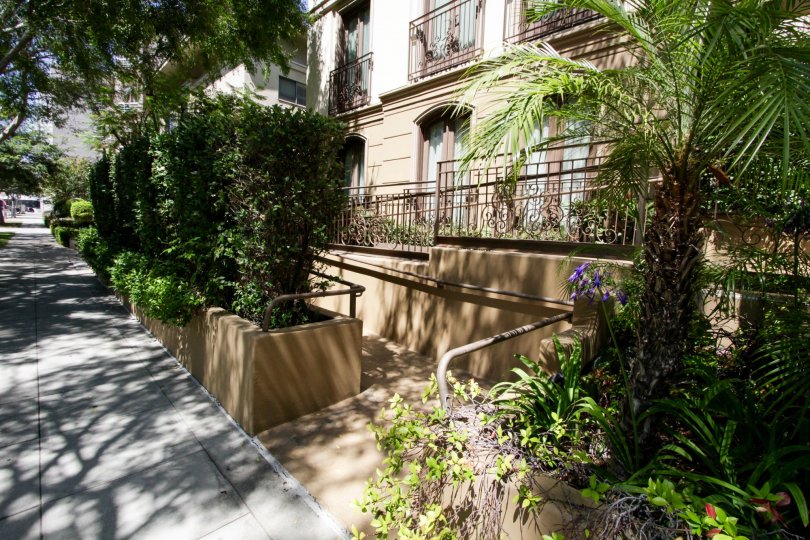 The walkway around the Classics of Beverly Hills