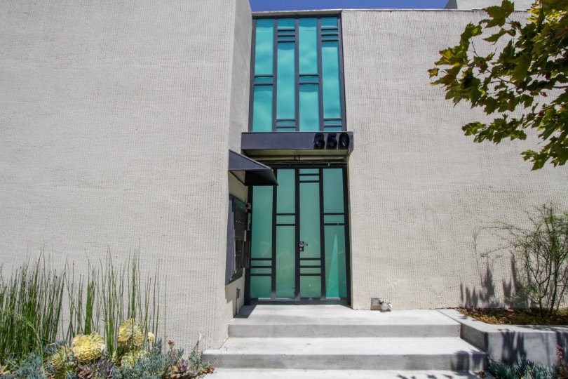 The entrance into McCarty Courtyard
