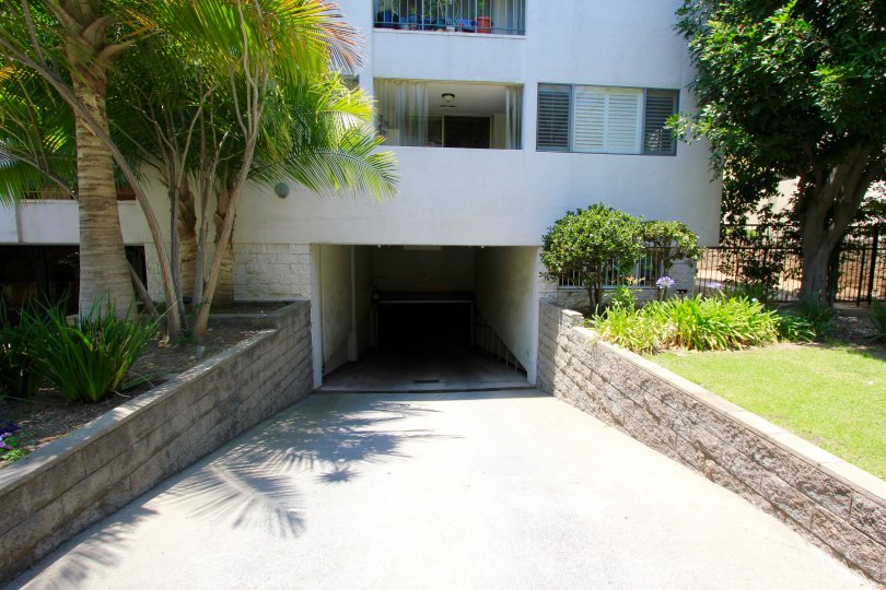 The parking for Oakhurst Condominiums