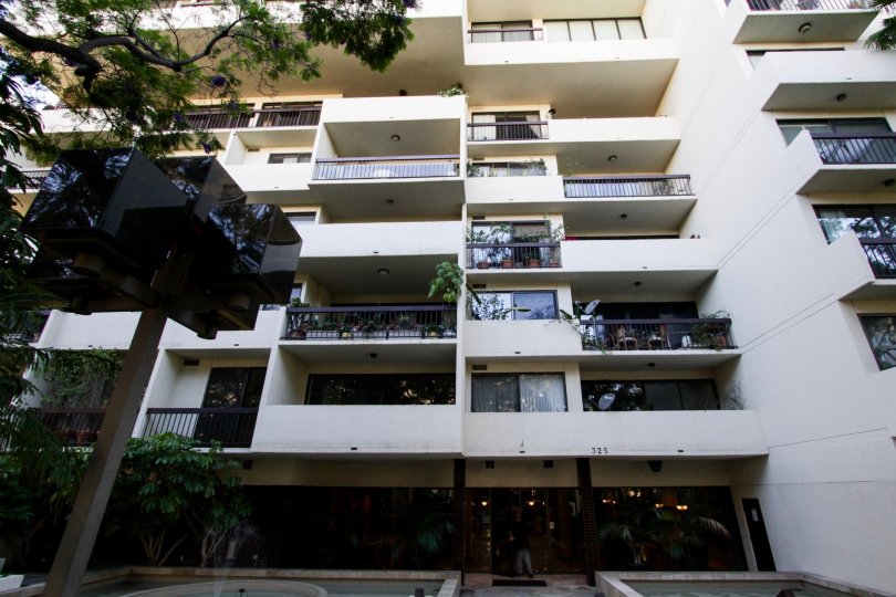 The balconies at Oakhurst Terrace