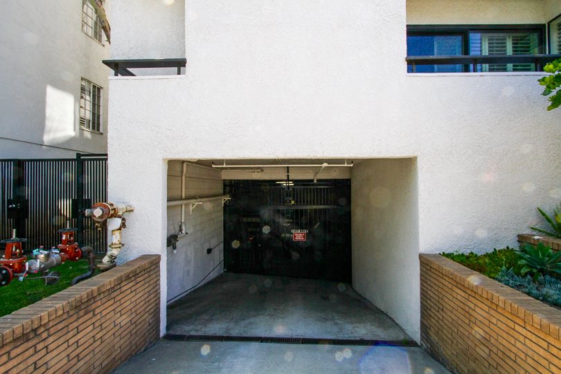 Private garage entrance to Montana Plaza