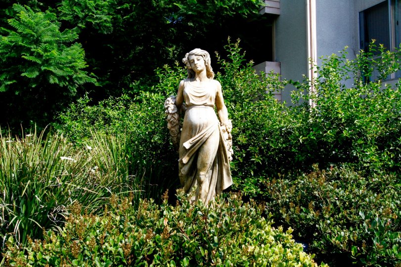 The statue seen at 7640 Oso Ave in Canoga Park California