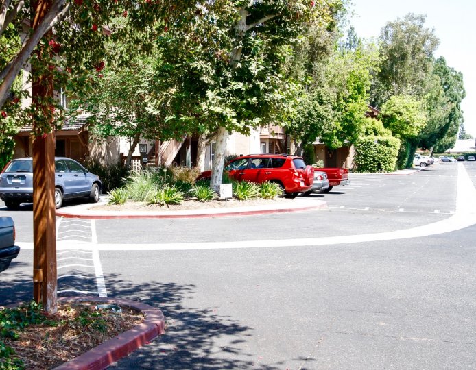 The parking throughout the property of Canoga Lakes located in Canoga Park California