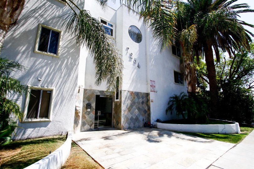 The address of Vassar Villas on the building