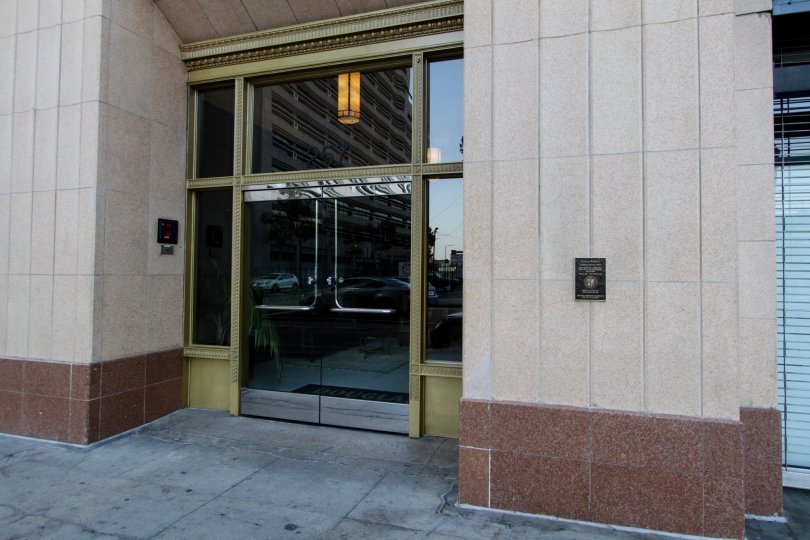 The entrance into Douglas Building Lofts