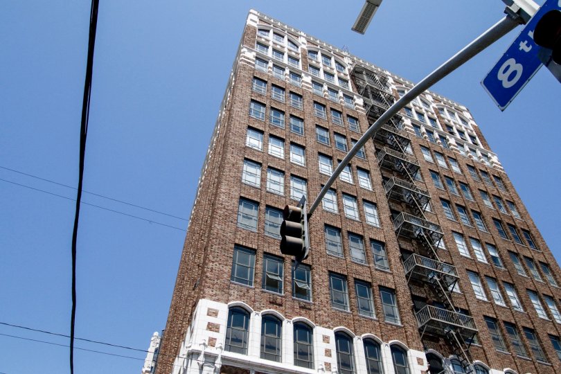 The architecture of the Textile Buildings in Downtown LA