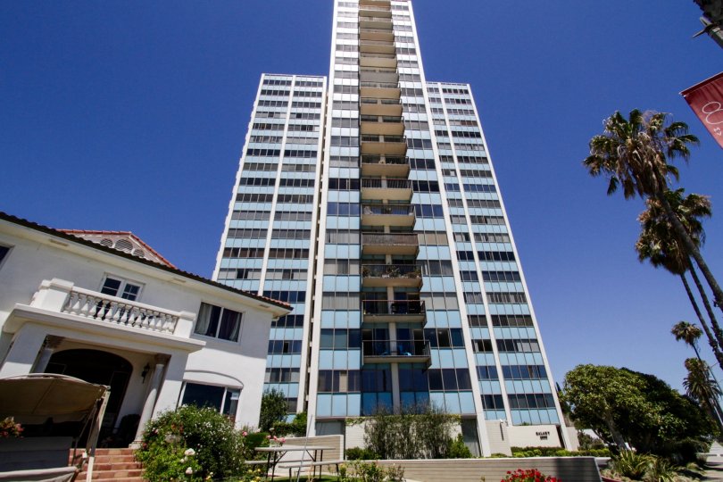 Galaxy Tower is a tall tower with balconies extending from the center of each floor