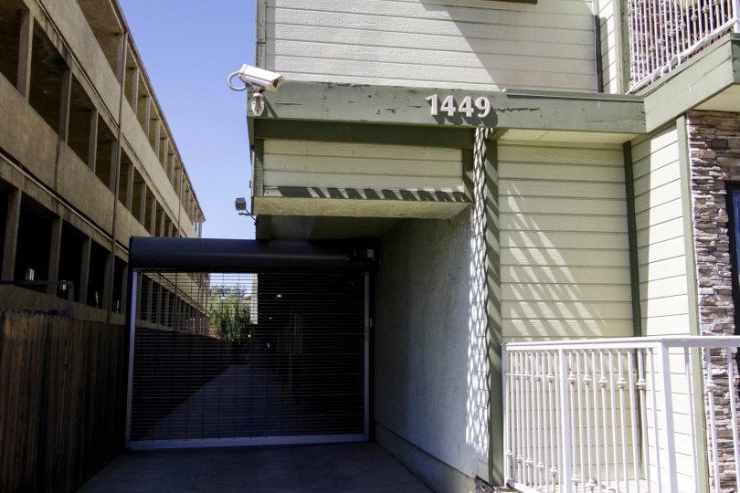 Garage entrance to Third Street East building