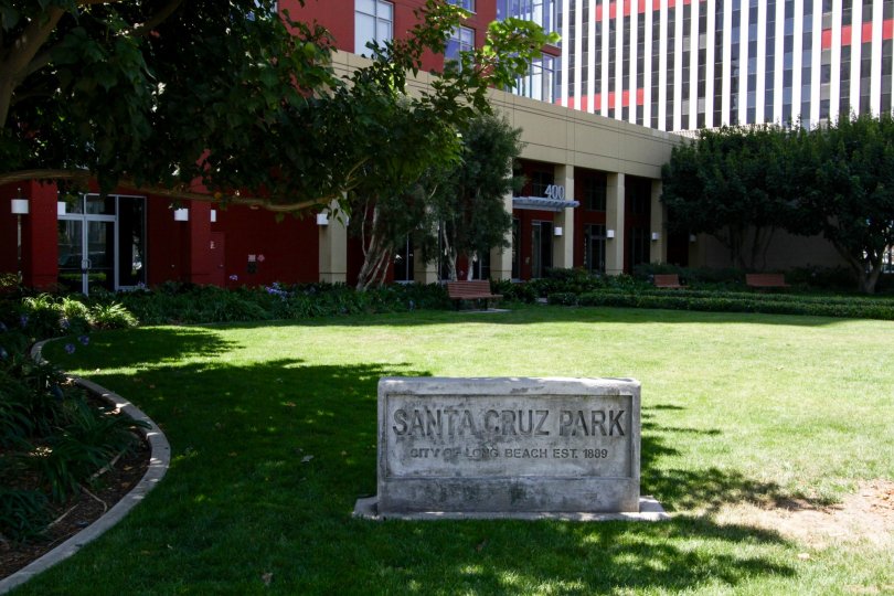 Santa Cruz Park is in front of West Ocean Towers