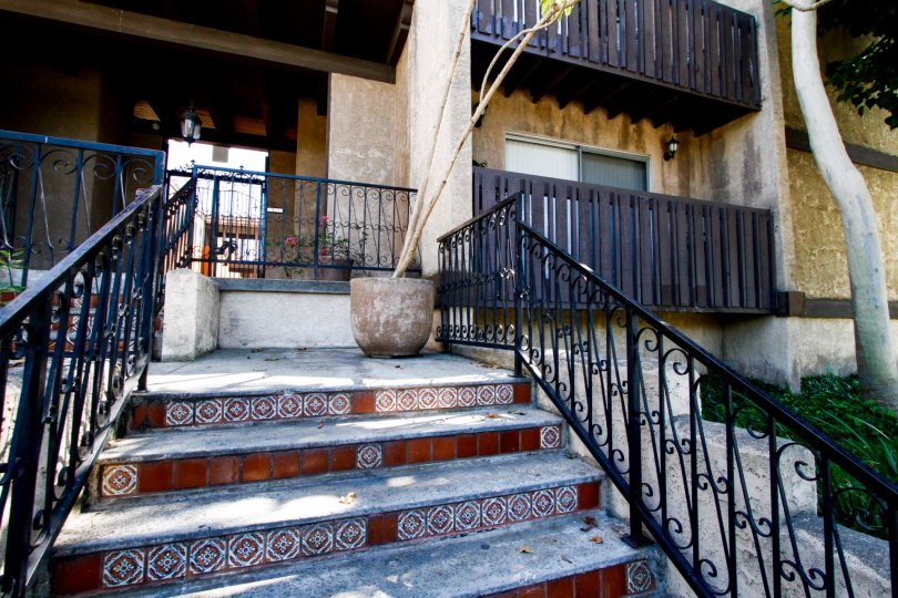 The stairwell at La Case Villa