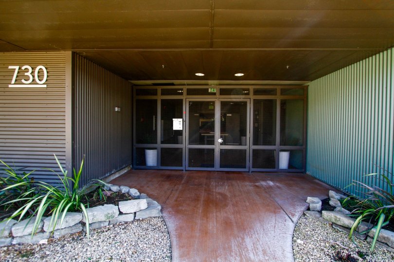 The entrance into Doran Lofts
