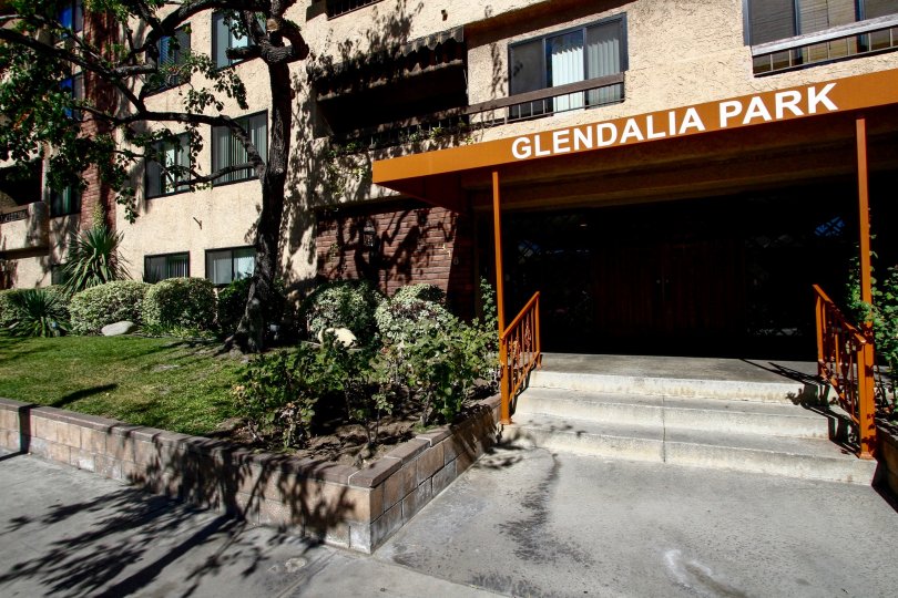 The entrance into Glendalia Park