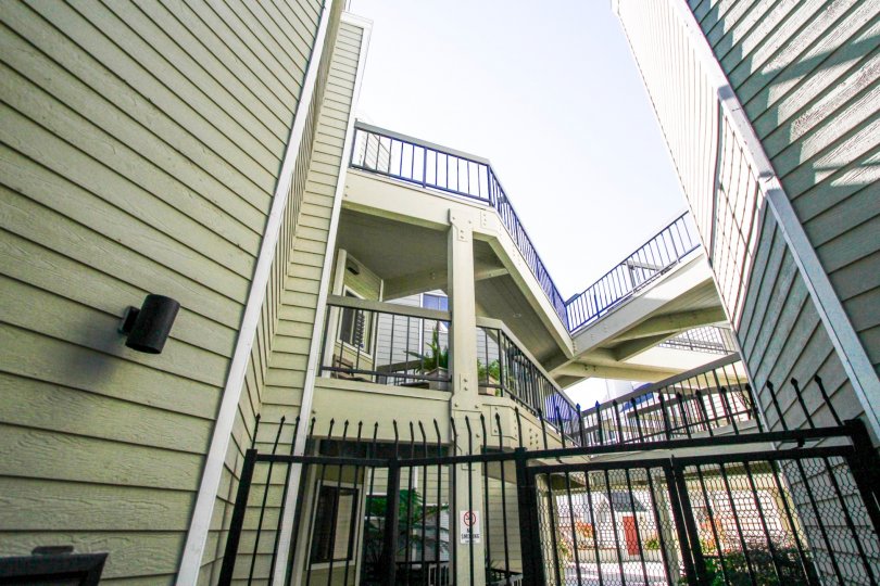 The balconies seen at Kenwood Village in Glendale California