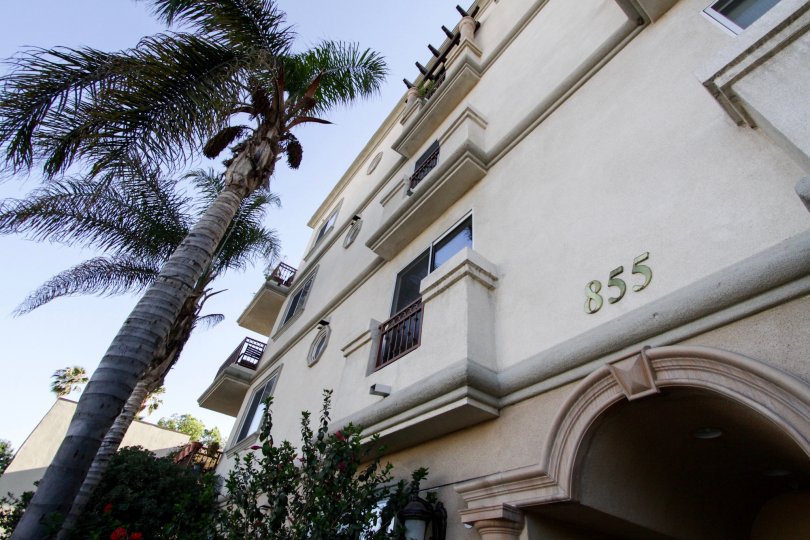 The balconies seen at the Hollywood Vista Villas