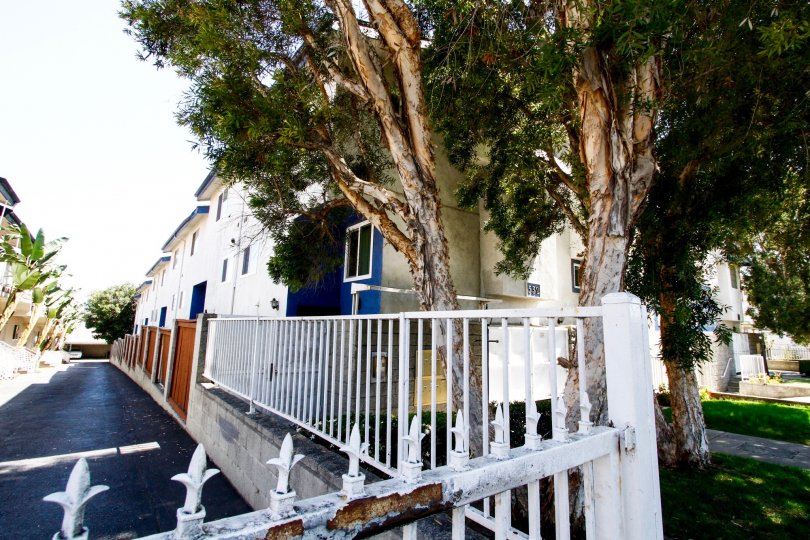 The fence surrounding Venice Way Townhomes in Inglewood