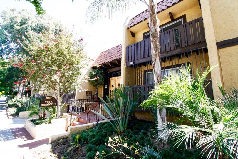 The balconies seen at the Villa Monterey in Inglewood