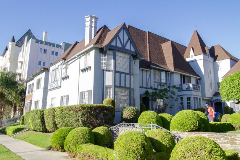 Chateau Alpine is a Tudor style building in Koreatown
