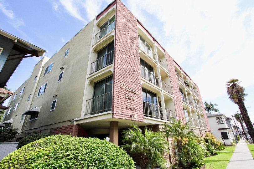The view of the Chateau Beth in Long Beach, California