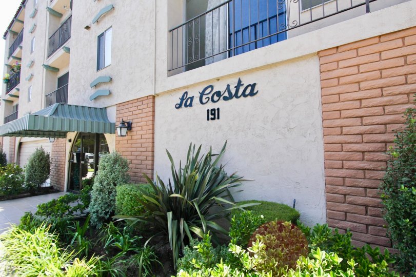 The La Costa name on the building in Long Beach, California