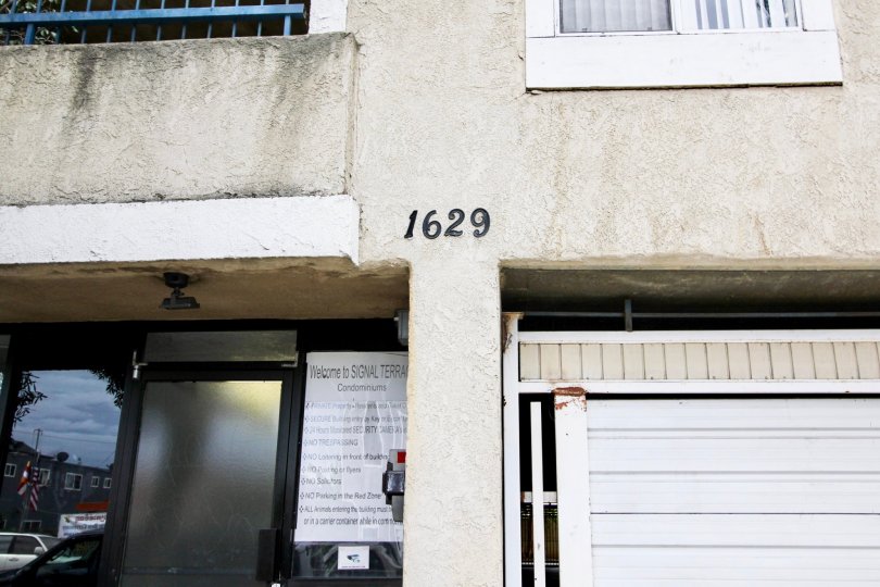 The address at Signal Terrace in Long Beach, California