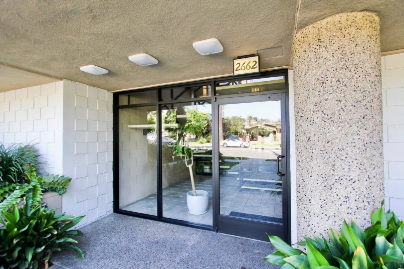 The doors into the Tiara Imperial in Long Beach, California
