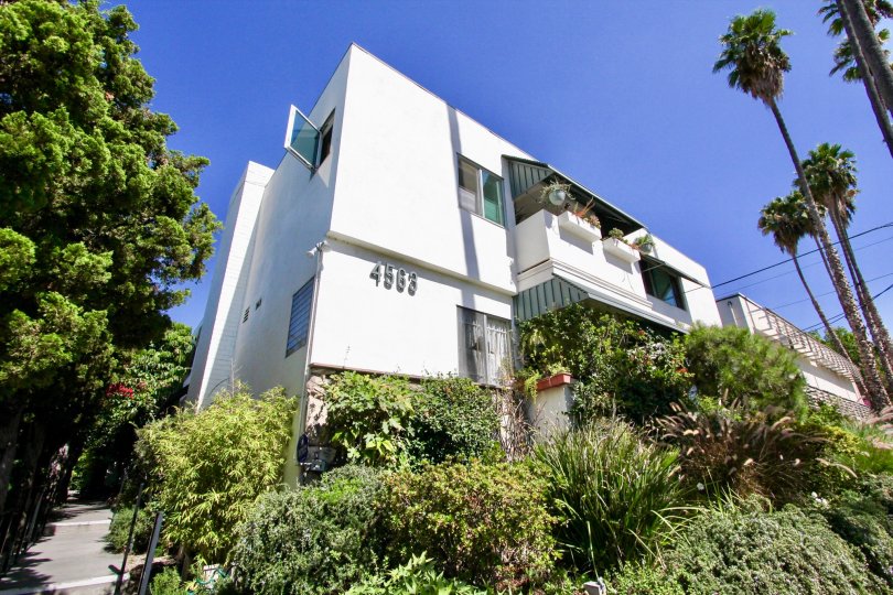 The address for Finley Capri on the building