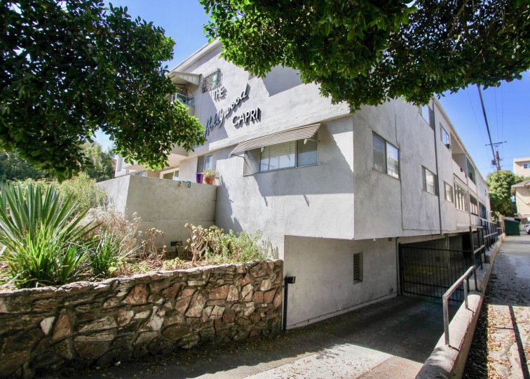 The parking at the Hollywood Capri for residents