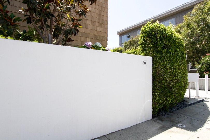 The fence around 28 Mast in Marina Del Rey