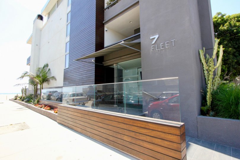 The brown and classy finish of 7 Fleet building in marina del rey, California