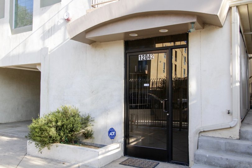 The entrance into 12042 Hart St in North Hollywood