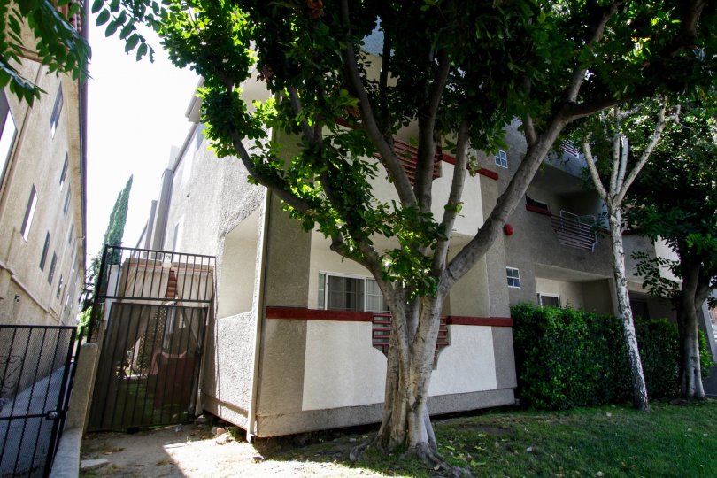 The side entrance at Garden Terrace in North Hollywood