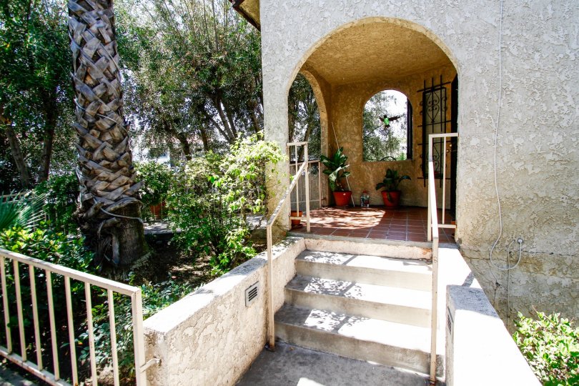 The entrance into Terra Villa in Panorama City California