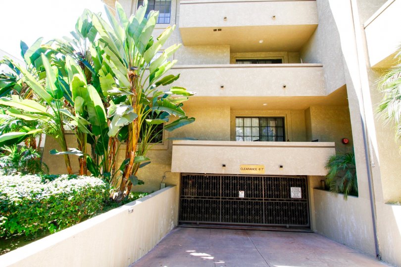 The parking garage for Oak Knoll Terrace residents